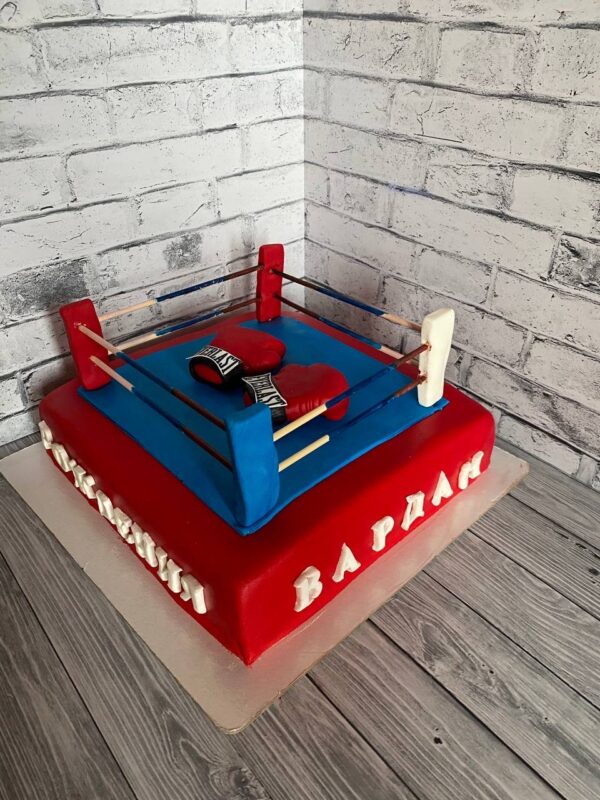 Торт поле для бокса